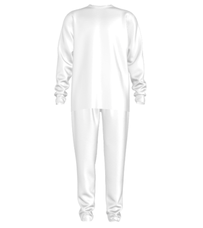 男士圆领长袖长裤套装-DLZ023 - 南韩丝-230g/S