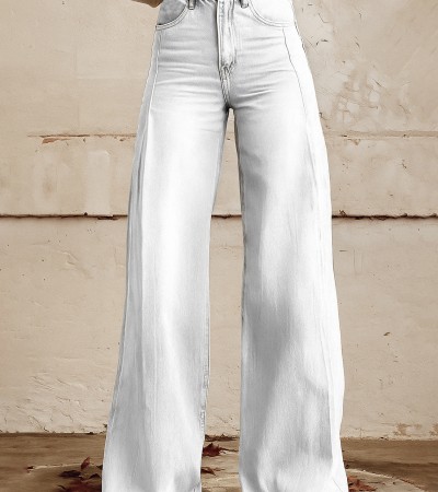 女士牛仔微喇裤-XM011 - 牛仔布-170g/S